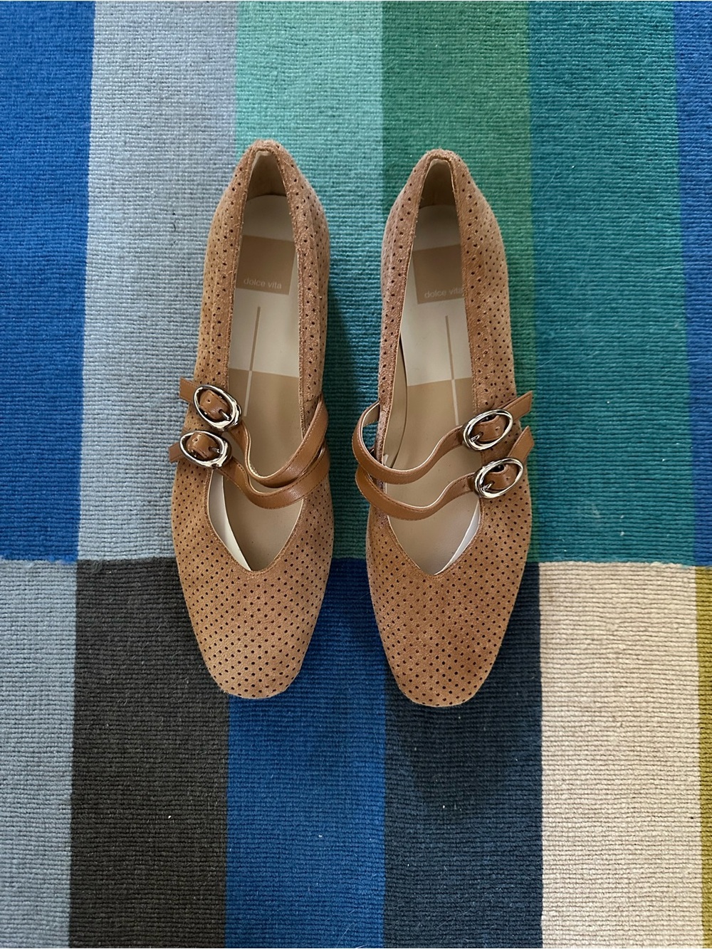 Dolce Vita brown soft mesh like flats